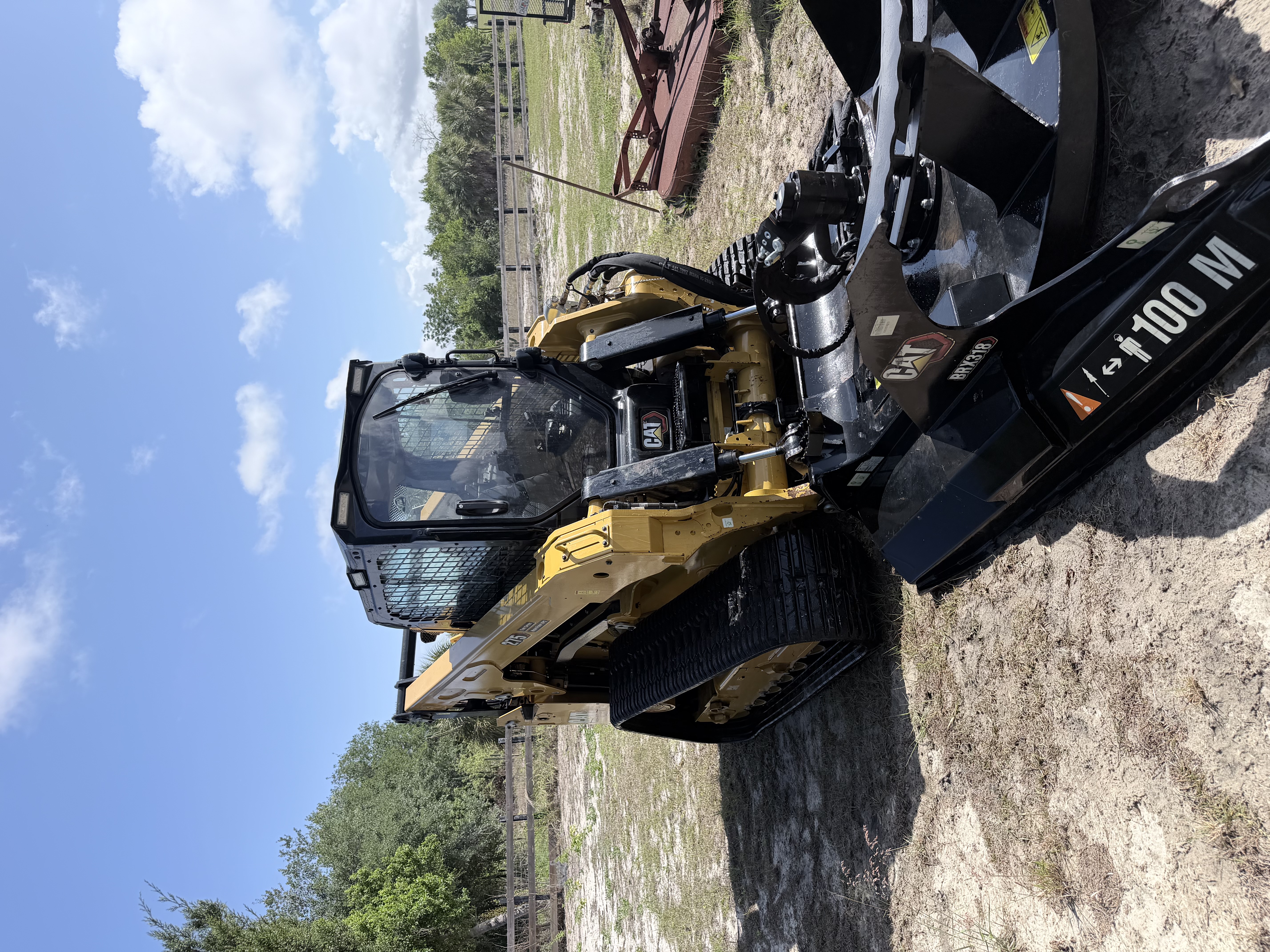2025 Caterpillar 275 HF Compact Track Loader + BRX318 Brush Cutter
